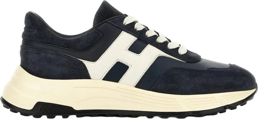 HOGAN Lage Sneakers Heren Hyperlight Allac Nuova H 5 Suède Blauw