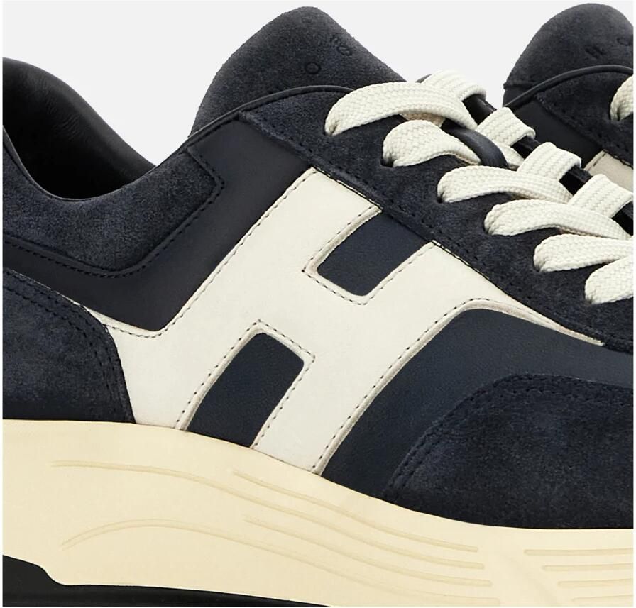 HOGAN Lage Sneakers Heren Hyperlight Allac Nuova H 5 Suède Blauw - Foto 3