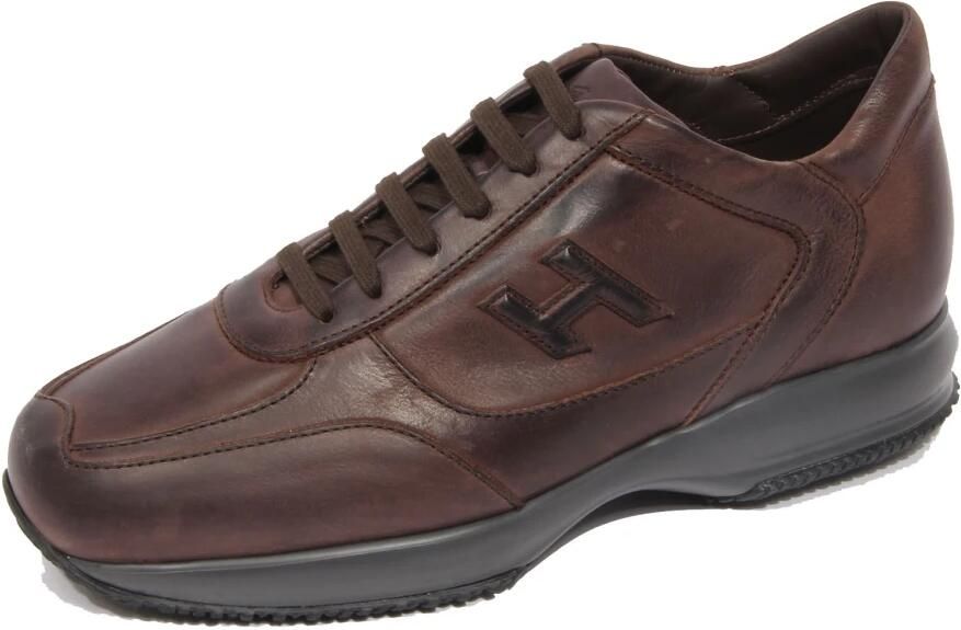 Hogan Interactive leren schoen met vintage-effect