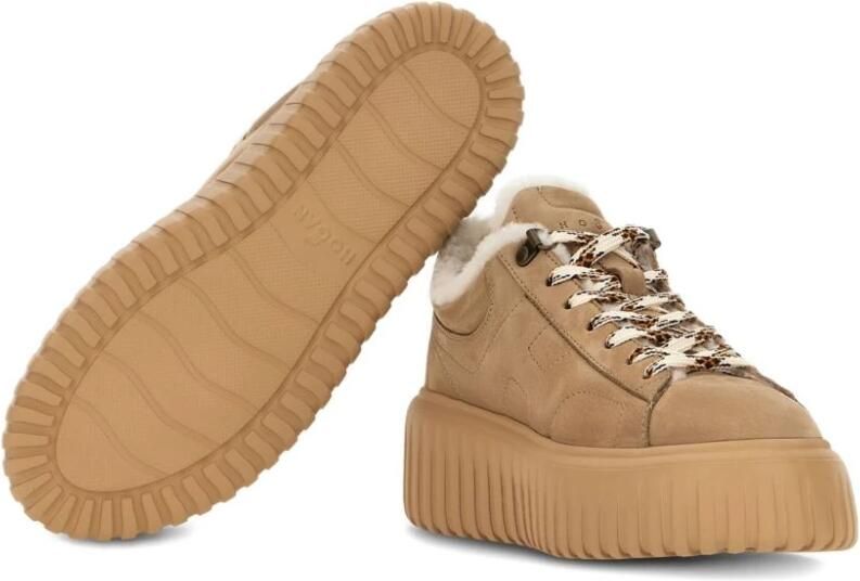 Hogan Ivoor Kalfsleren Sneakers