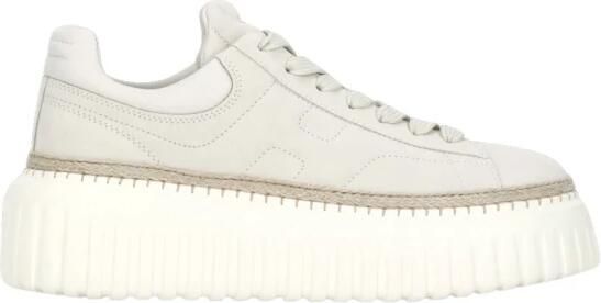 Hogan Ivory Suede Leren Sneakers