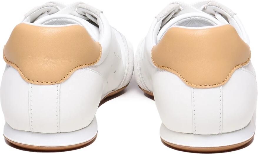 Hogan Witte Leren Sneakers met Gouden Stud White Heren - Foto 2