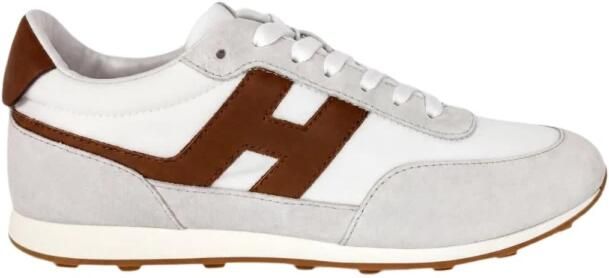 Hogan Logo-patch Suede-Panel Sneakers