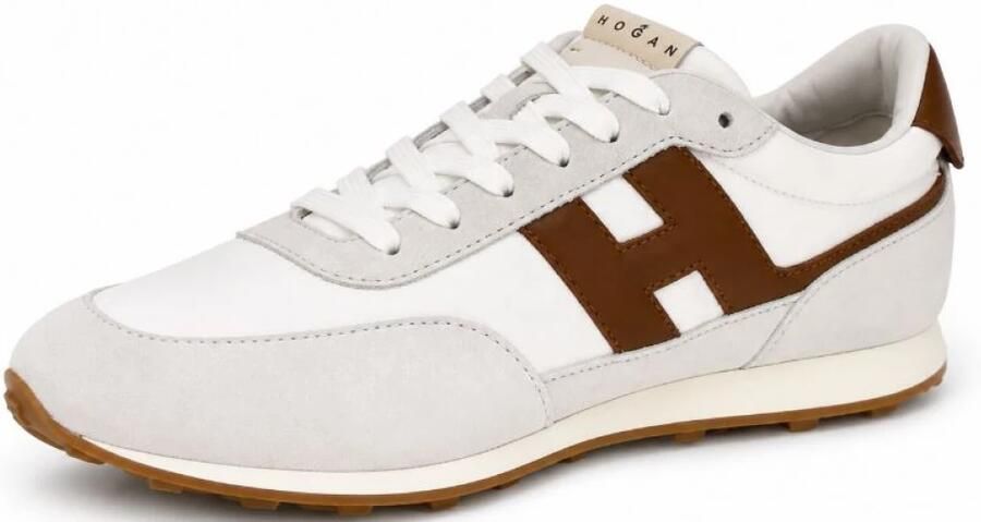 Hogan Logo-patch Suede-Panel Sneakers - Foto 2