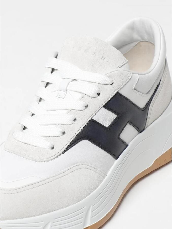 Hogan Sneaker van leer met suède details