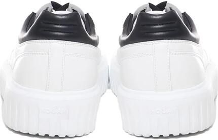 Hogan Stijlvolle schoenen met platte rubberen zool en leren bovenmateriaal