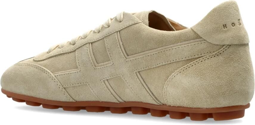 HOGAN Lage Sneakers Dames H693 Allacciato H Suède Beige - Foto 4