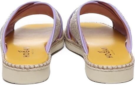 Hogan Paarse Sandalen