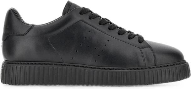 Hogan Perforated Leather Platform Sneakers