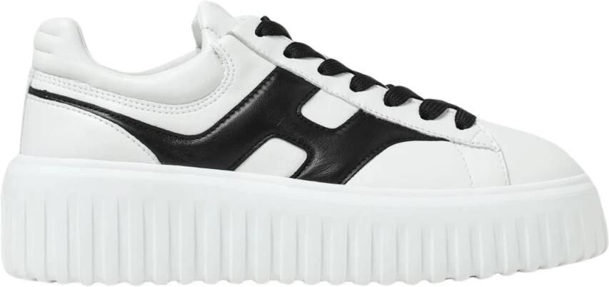 Hogan Platform Sneakers met leren bovenkant en rubberen zool voor extra comfort
