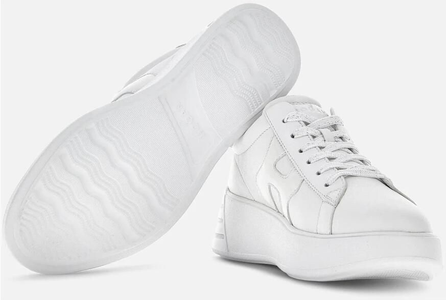 HOGAN Lage Sneakers Dames Rebel H564 Allacciato Maat: 40 Materiaal: Leer Kleur: Wit - Foto 3