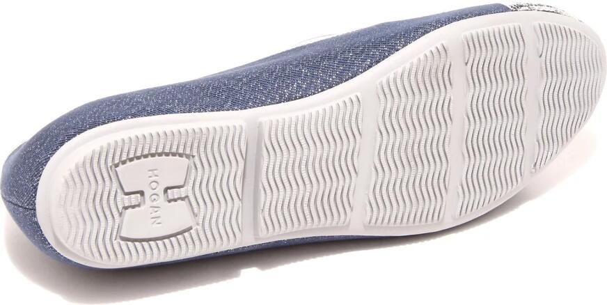 Hogan Sequin Loafer Schoenen Blauw Zilver
