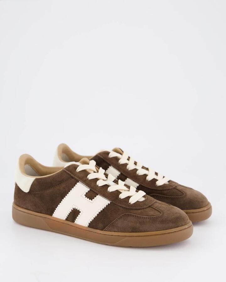 HOGAN Lage Sneakers Dames Cool Allacciato H Suède Bruin