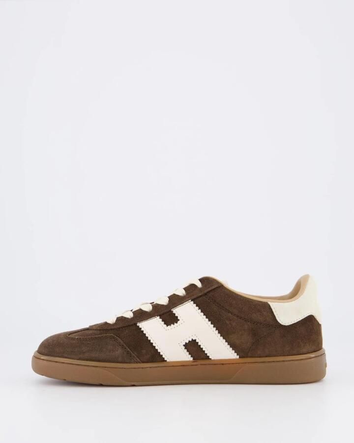 HOGAN Lage Sneakers Dames Cool Allacciato H Suède Bruin - Foto 5