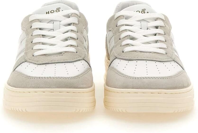 Hogan Luxe stoffen sneakers voor modieuze mannen White Heren