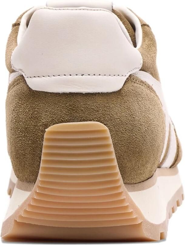 HOGAN Lage Sneakers Heren H701 Allacciato H Maat: 41 Materiaal: Leer Kleur: Groen