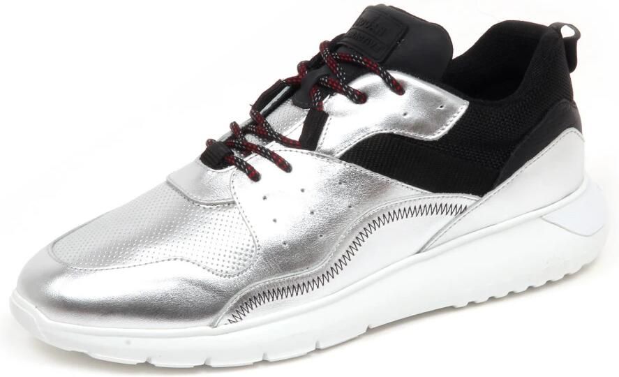 Hogan Zilveren Leren Interactieve 3 Schoen - Foto 2