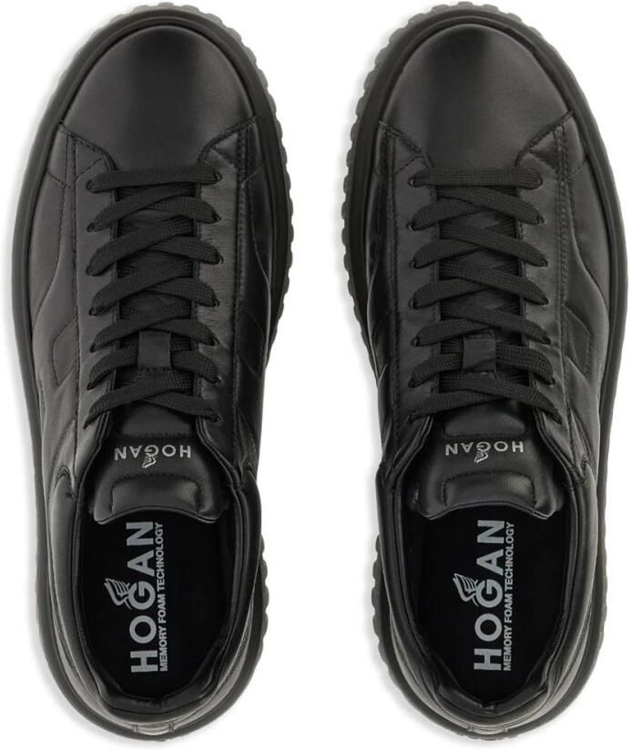 Hogan Iconische Leren Sneakers voor Mannen Black Heren - Foto 3