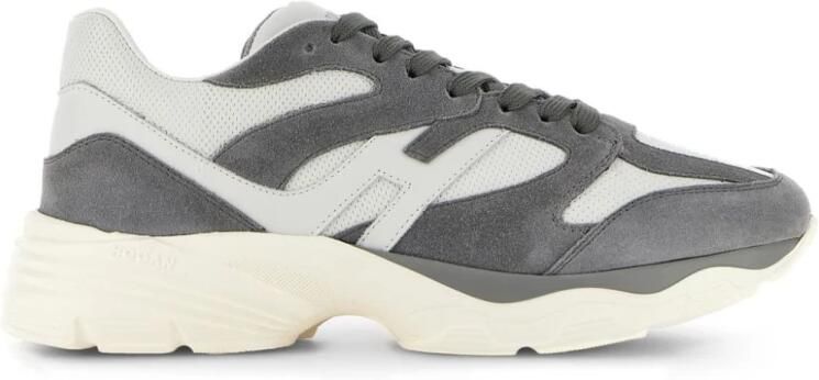 Hogan Sneakers Panelled Design Logo-Debossed