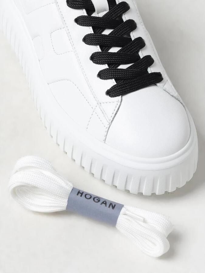 Hogan Stijlvolle schoenen met platte rubberen zool en leren bovenmateriaal - Foto 2