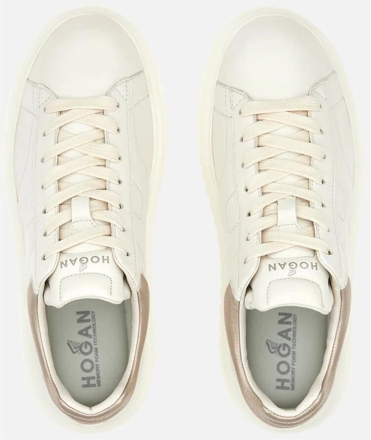 Hogan Sneaker van leer met metallic details