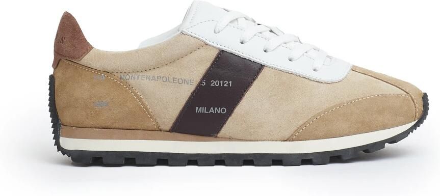 Hogan Suède Camel Running Schoenen