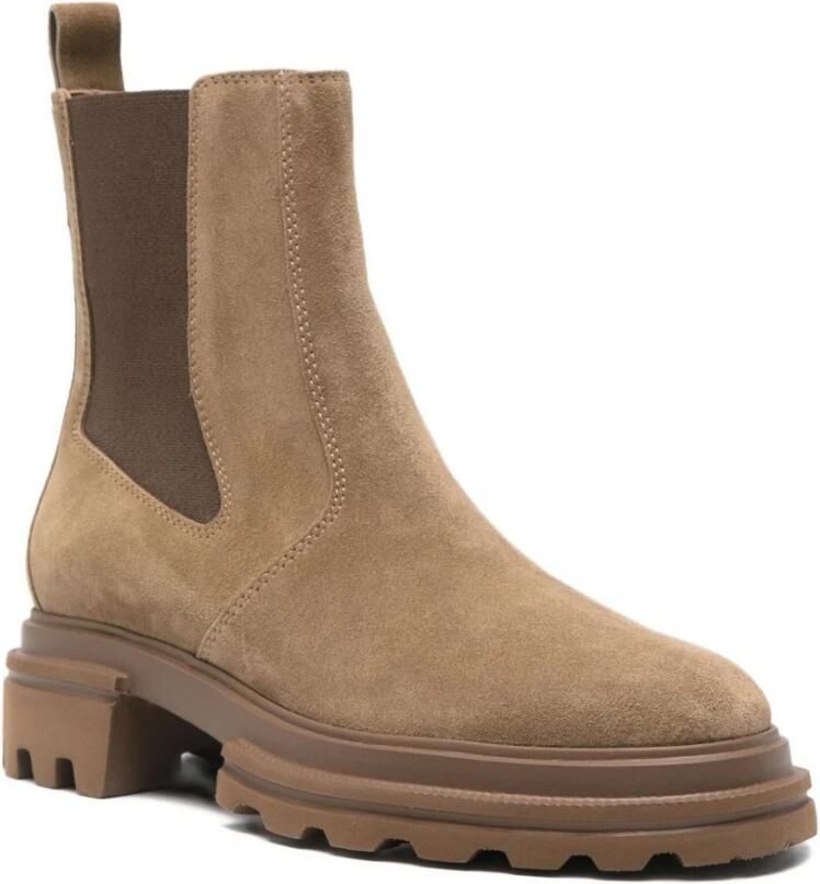 Hogan Suede Elastische Enkellaarzen