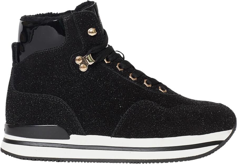 Hogan Suede en Lurex Sneakers