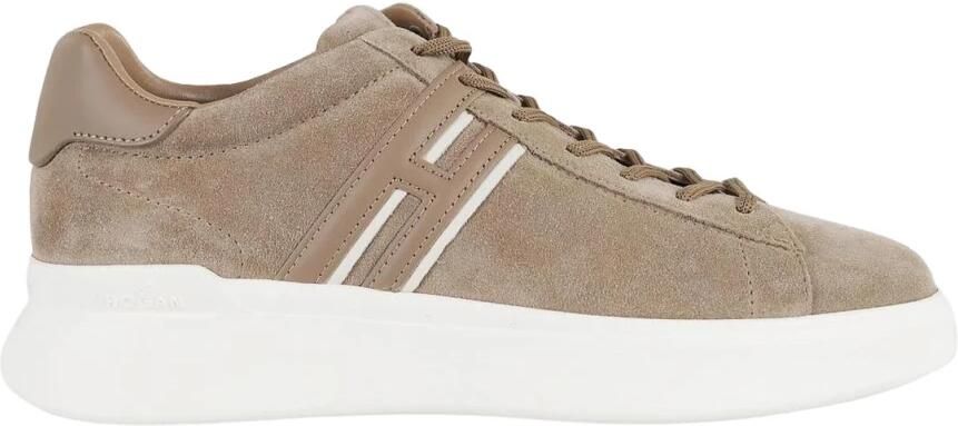 HOGAN Lage Sneakers Heren H580 Allacciato H Slash 40 5 Suède Camel