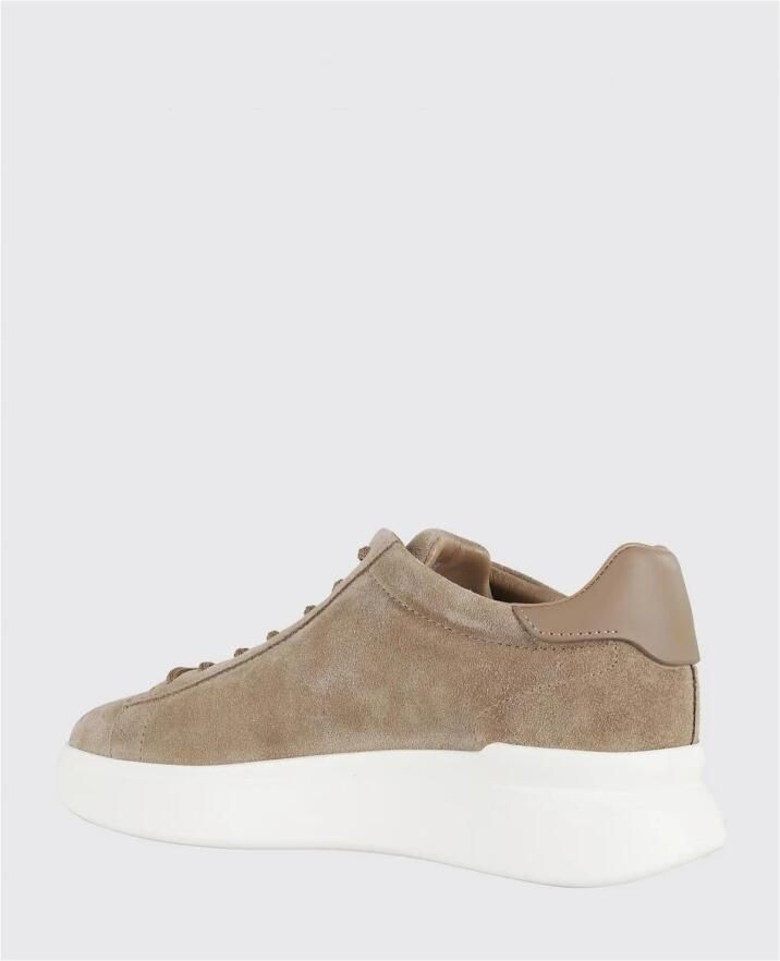 HOGAN Lage Sneakers Heren H580 Allacciato H Slash Maat: 40 5 Materiaal: Suède Kleur: Camel