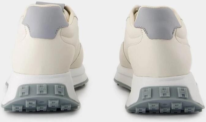 Hogan Witte Leren Sneakers met Bovenste Veters White Dames - Foto 3