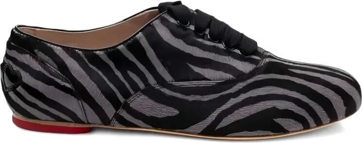 Hogan Zebra-Print Lace-Up Sneakers