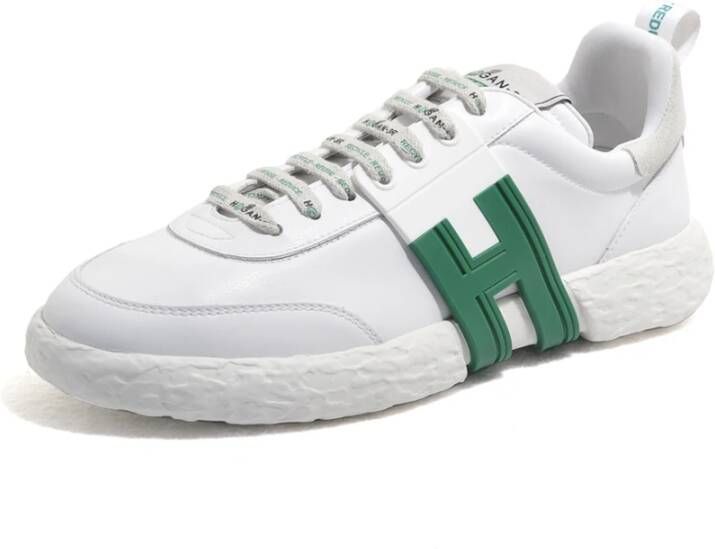 Hogan Hoogwaardige leren sneakers voor heren Groen Heren