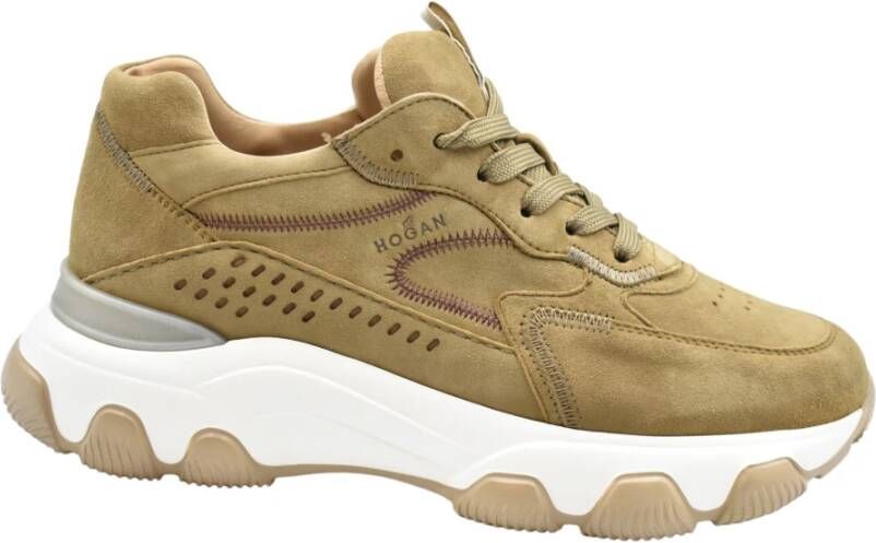 Hogan Hyperactive Forest Platte Schoenen Bruin Dames