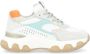 Hogan Hyperactive Leren Sneaker in Wit en Blauw Multicolor Dames - Thumbnail 1