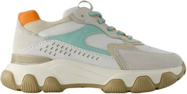 Hogan Hyperactieve Sneakers Leer Grijs Bruin White Dames