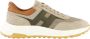 HOGAN Lage Sneakers Heren Hyperlight Allac Nuova Maat: 10 Materiaal: Leer Kleur: Beige - Thumbnail 1