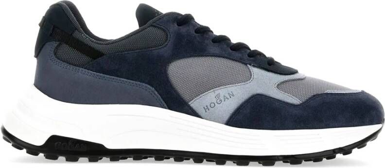 Hogan Hyperlight Blauwe Suède Sneakers Blue Heren