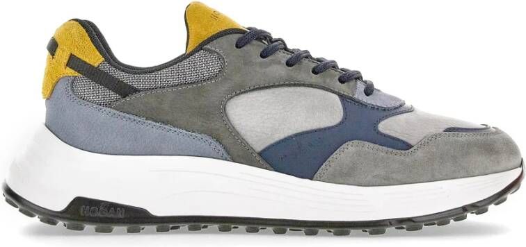 Hogan Hyperlight Grijs Geel Blauw Sneakers Grijs Heren
