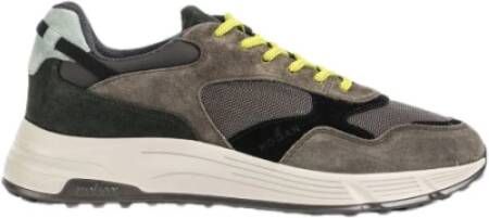 Hogan Hyperlight Groene Sneakers met Grijze en Zwarte Accenten Green Heren