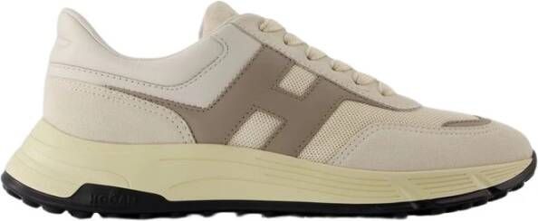 HOGAN Lage Sneakers Heren Hyperlight Allac Nuova Maat: 44 5 Materiaal: Leer Kleur: Creme