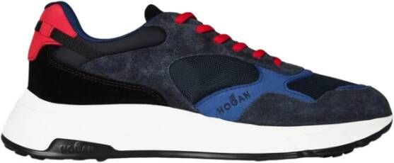 Hogan Hyperlight Logo Sneakers Blauw Zwart Rood Blue Heren