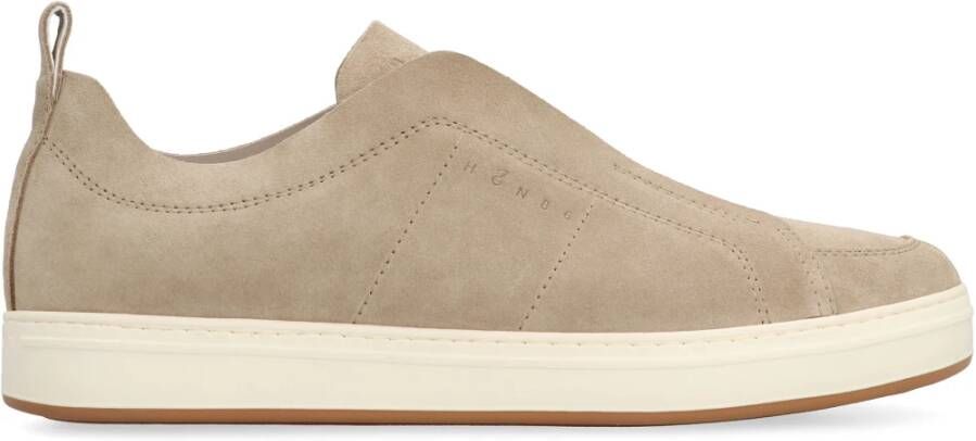 Hogan Instapmodel Kalf Sneakers Beige Heren