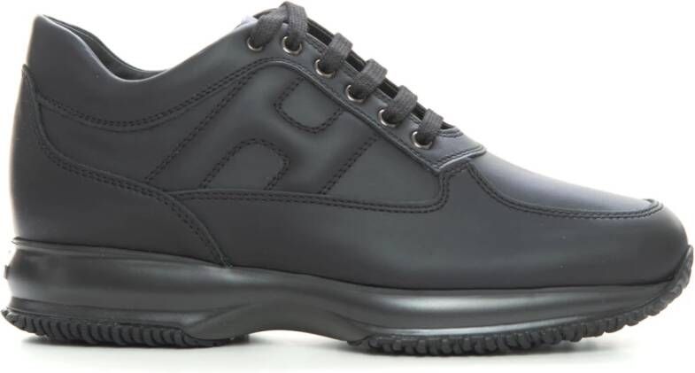Hogan Interactive Leather sneakers with laces Zwart Heren