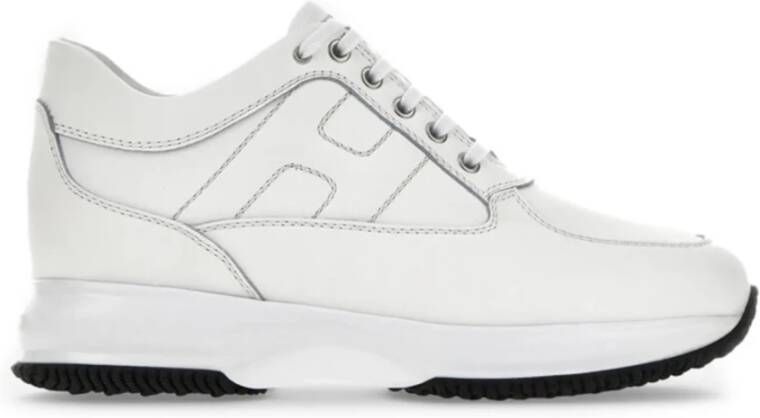 Hogan Interactieve Leren Sneakers White Heren