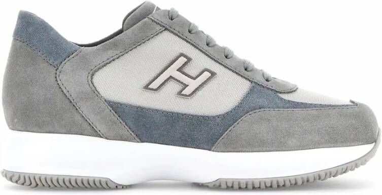 Hogan Interactieve Sneakers in Grijs Suède