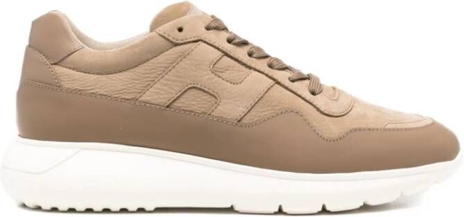 Hogan Interactieve suède sneakers in bruin
