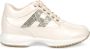 Hogan Interactieve Suède Sneakers met Strass Beige Dames - Thumbnail 1