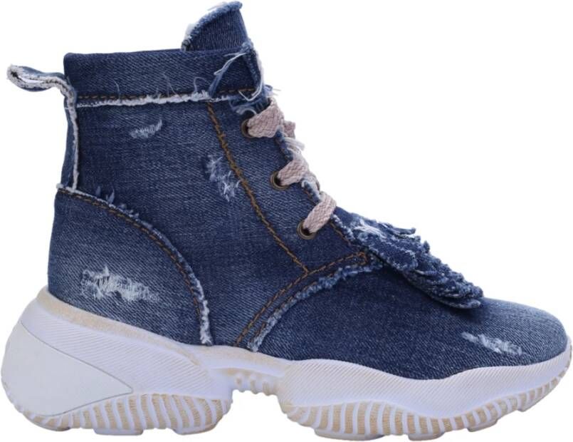 Hogan Interaction Denim High-Top Sneakers