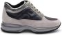 Hogan Interactive Allacciato Metallic-Panel Suede Sneakers - Thumbnail 1
